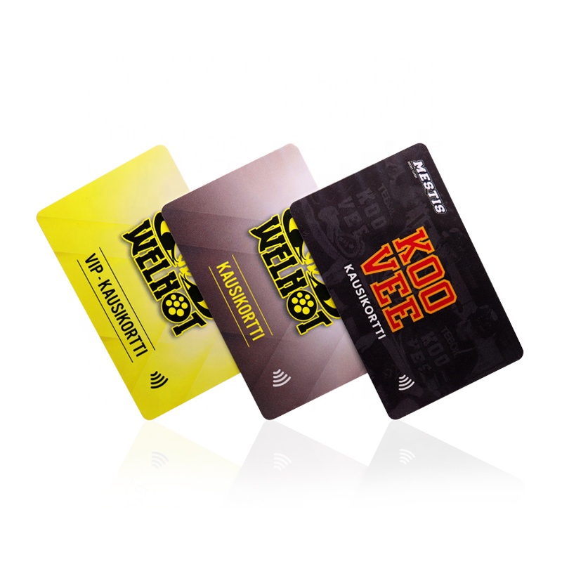 OEM PVC RFID 13.56Mhz MIFARE 超軽量 EV1 NFC 支払いカード