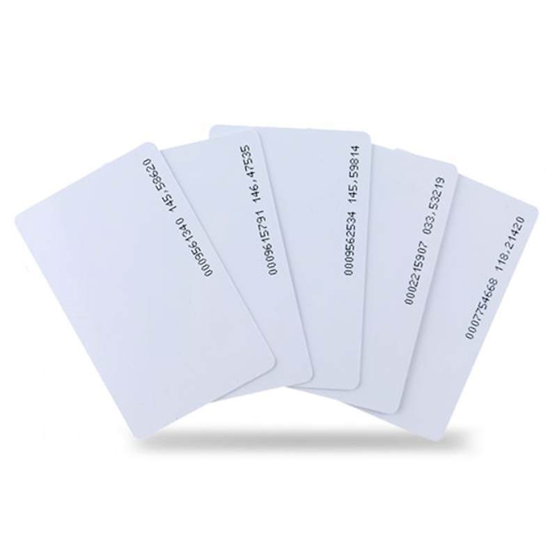 Customsize の印刷可能な RFID アクセス制御 125KHz ポリ塩化ビニールのスマートな近接 ID ブランク カード