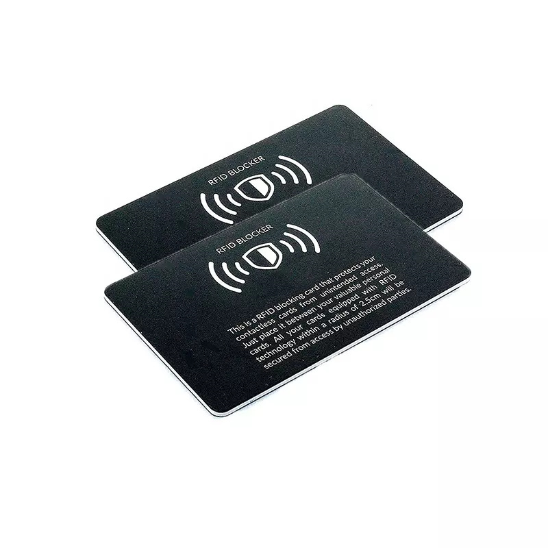 カスタマイズされたロゴの印刷可能な反スキミング 13.56MHz RFID ブロック カード
