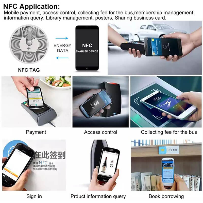 13.56MHz 防水プログラム PVC QR コード カスタム NFC ステッカー メーカー