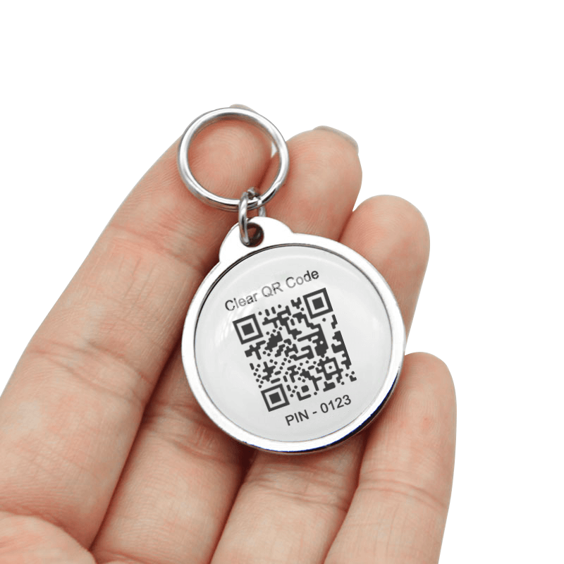 13.56MHz QR コード メタル エッジ エポキシ NFC スマート ドッグ ID タグ