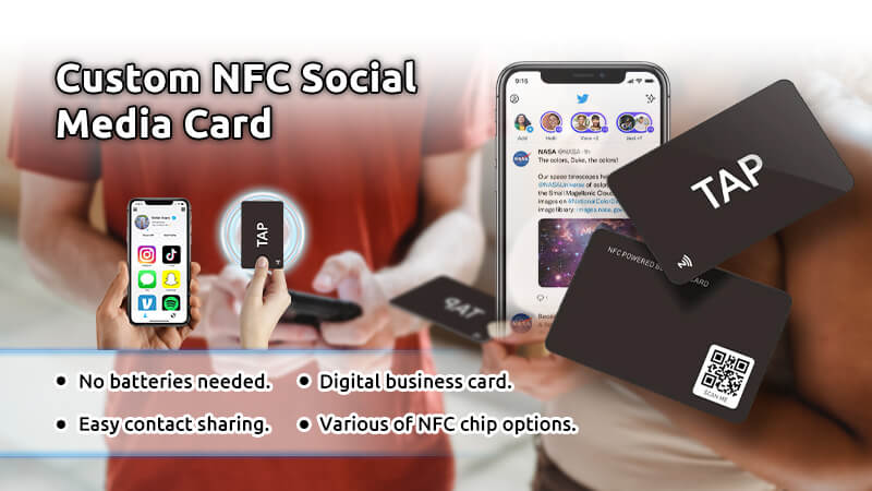13.56MHz NFC Social Media Card